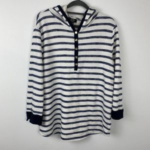 Jones New York, 3/4 sleeve hoodie. Size XL.